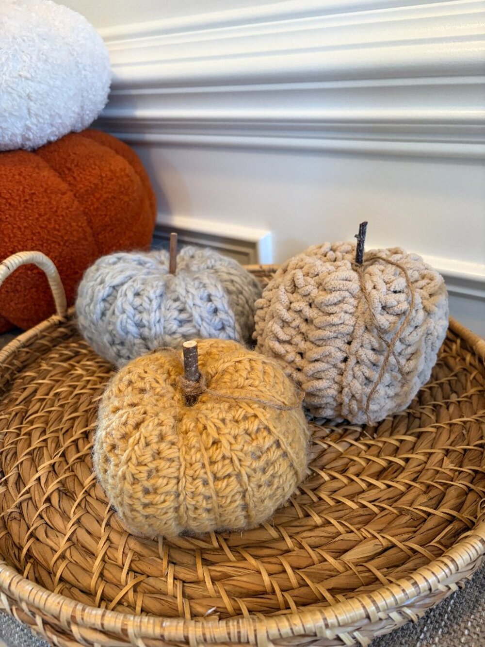Crochet Pumpkins Set of 3